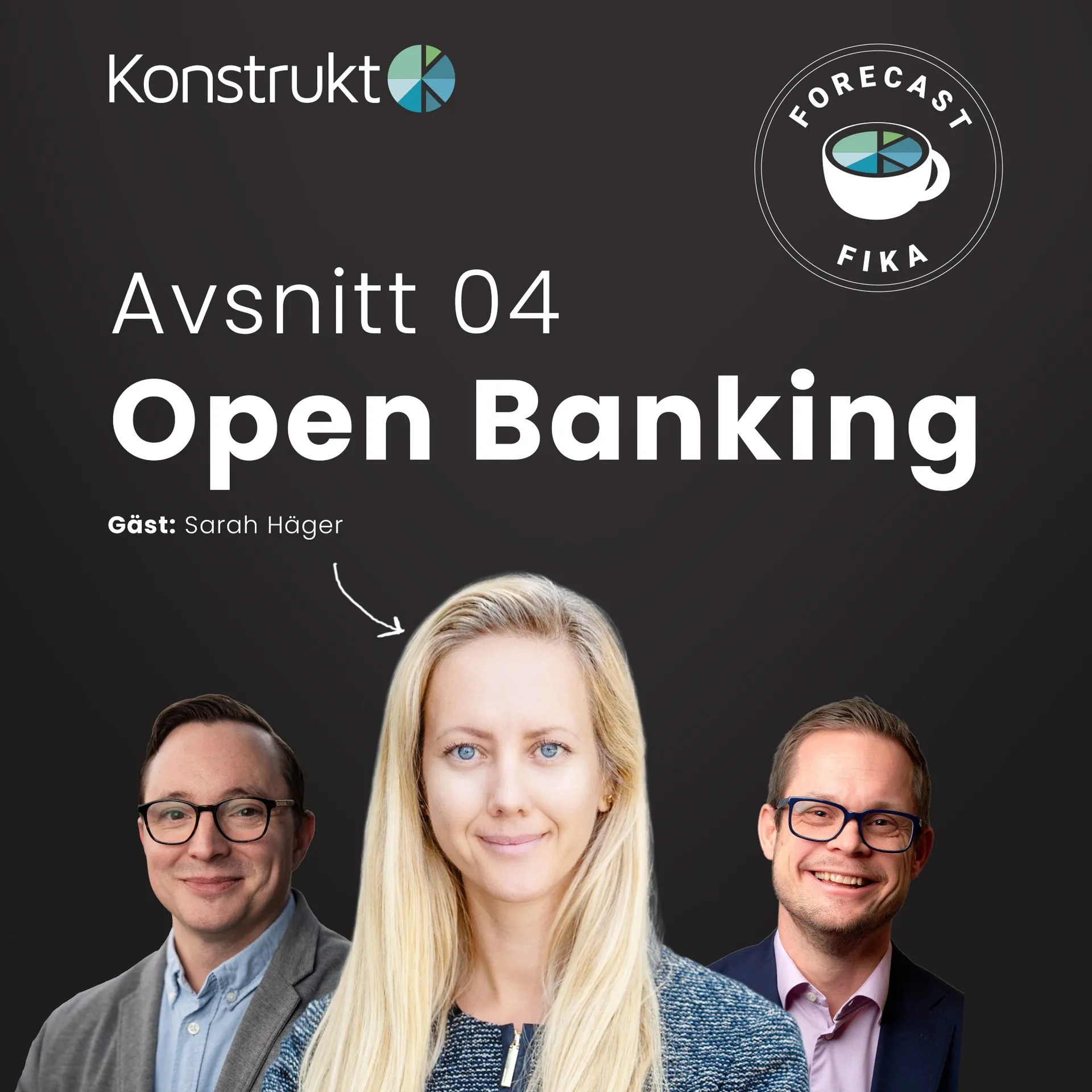 Omslagsbild Forecastfika avsnitt 4: Sarah Häger